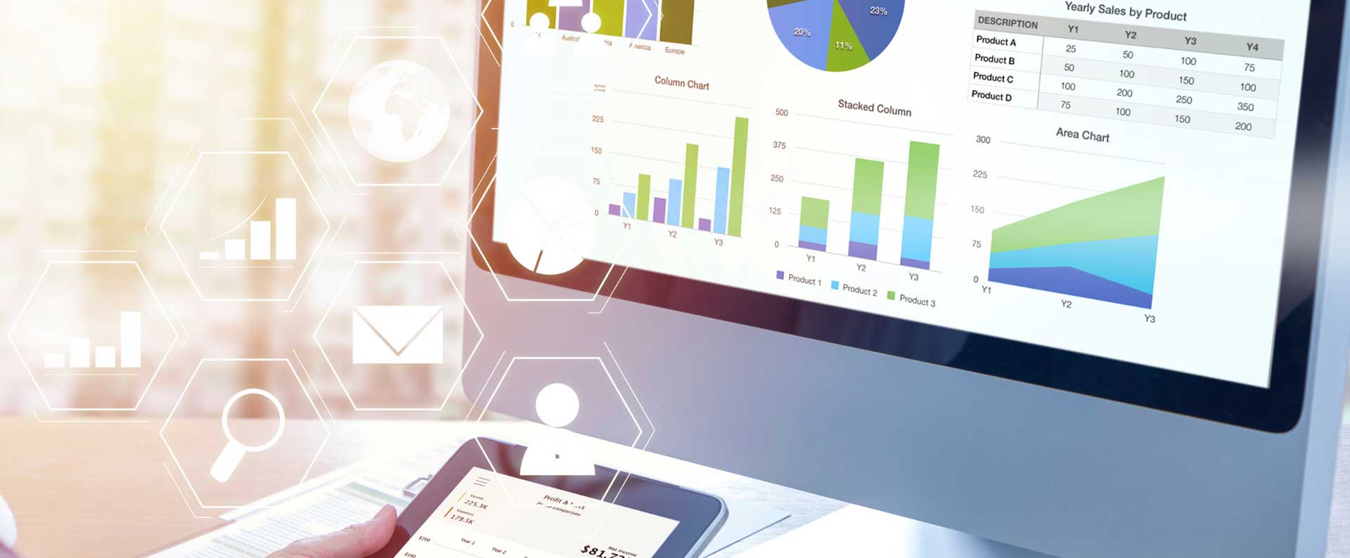 What types of software are helpful for large businesses?